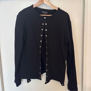 Agnes B. Black Button-Up Shirt